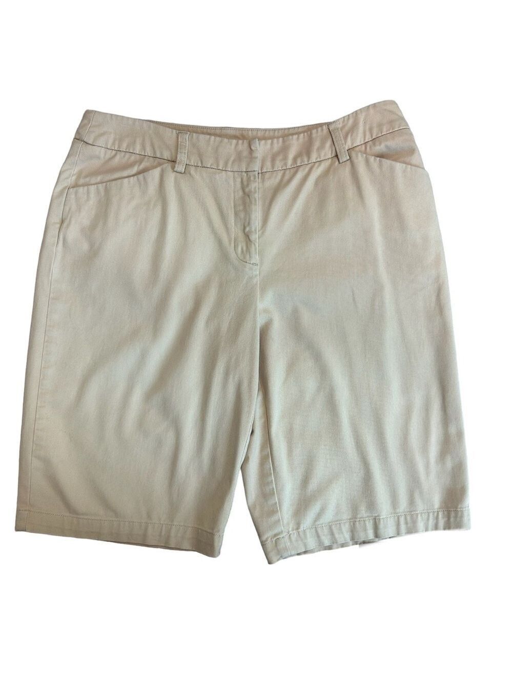 Jones New York beige tan Brown Bermuda shorts Sz 10